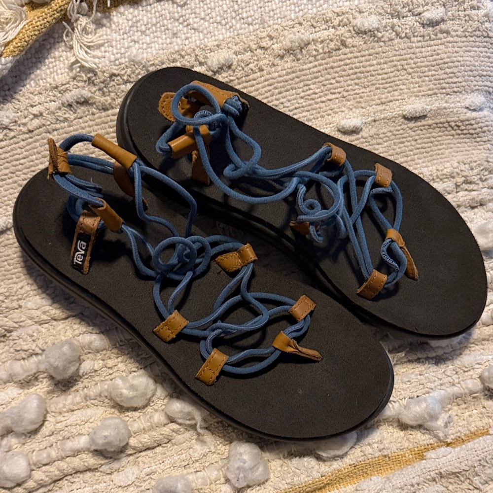 Teva Black and Blue Sandals